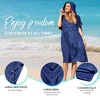 Tirrinia Hooded Beach Towel for Women Men, Surf Cape Changing Towel with Hood, Microfiber Wetsuit Changing Robe, Oversized Fit Most - 2 of 4