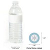 Big Dot of Happiness Winter Wonderland - Snowflake Holiday Party and Winter Wedding Circle Sticker Labels - 24 Count - 3 of 4