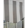 RLF Home Cabana Stripe Cornice 3" Rod Pocket Lining Luxurious and Elegant Window Treatment Valance 50" x 17" Gray - 3 of 4