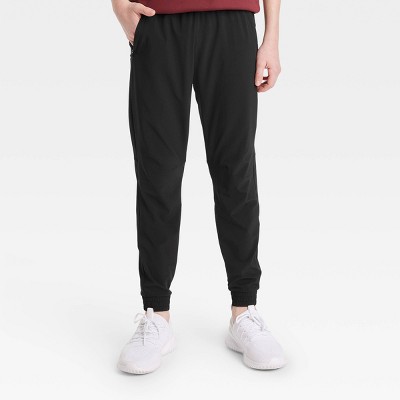 Boys' Premium Fleece Ponte Pants - All in Motion Black L 1 ct