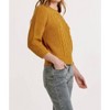 Women's Cable Knit Three Quarter Sleeve Sweater - Another Love - 3 of 4