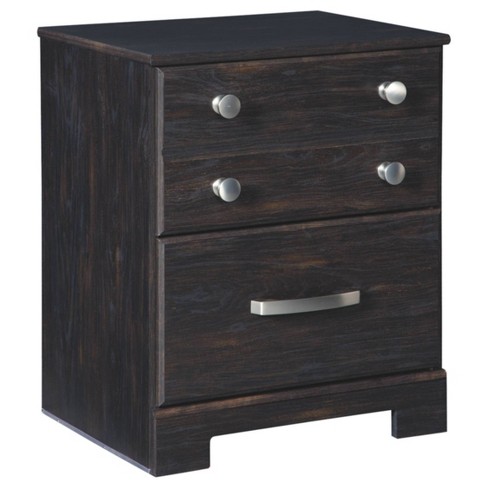 Reylow Two Drawer Nightstand Dark Brown Signature Design By Ashley Target