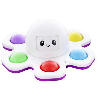 Toynk Pop Fidget Toy 10-Button Rainbow Numbers Silicone Bubble Popping Game