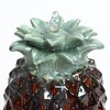 LuxenHome 17" Tabletop Ceramic Water Fountain, Pineapple Indoor and Outdoor Waterfall Fountains for Patio, Garden Decor Brown - 4 of 4