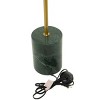 Metal Umbrella Style Floor Lamp with Marble Base Black (Includes LED Light Bulb)  - Olivia & May - 3 of 4
