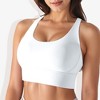 Anna-Kaci Active Women's Scoop Neck Stretchy Cropped Banded Criss Cross Back Sports Bra - 3 of 4