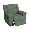 MAYEERTY Recliner Chair, Corduroy Fabric Reclining Chair with Adjustable Backrest for Living Room, Green - 3 of 4