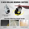 Car Dolly Heavy Duty, 6000 Lbs Capacity Wheel Dolly Car Skates with Wheels and Brakes, Tire Dolly Cart for Moving Cars, Trucks - 4 of 4