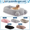 Human Dog Bed for Adults, Human Size Dog Bed Fits You and Pets, Washable Faux Fur Napping Orthopedic Dog Bed with Blanket & 2 Side Pockets - 4 of 4