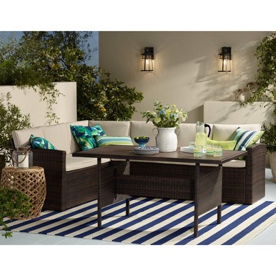 Set of 2 Black Iron Mission Style Outdoor Wall Lights