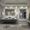 Apmir Super Bright Front & Back LED Lighted Anti-Fog Aluminum Alloy Framed Tempered Glass Bathroom/Vanity Mirror with ETL & 3-Year Warranty - 3 of 4
