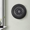 GlasFlength Wall Clocks Non Ticking Clock Digital Wall Clock Silent Vintage Decorative Wall Clocks for Living Room, Gray, 20"*2"*20" - 2 of 4