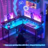 Aheaplus L Shaped Computer Desk with USP Port and Power Outlet - 3 of 4