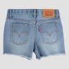 Levi's® Girls' Girlfriend Jean Shorts - Distressed Light Wash - 3 of 4