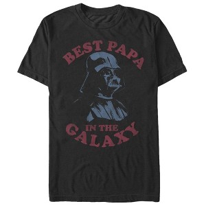 Men's Star Wars Darth Vader Best Papa in the Galaxy T-Shirt - 1 of 4