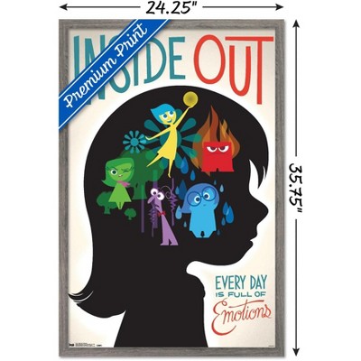 Disney Pixar Inside Out Emotions Framed Kids Poster