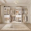 Aheaplus Walk-In Closet System with 6 Hanging Rods and Adjustable Shoes Shelves, Wooden Closet Storage with Drawers - 2 of 4