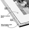 Americanflat Picture Frame with Bamboo-Style Molding and Shatter-Resistant Glass and Mat - Gallery Style Frames for Tabletop or Wall Display - 3 of 4