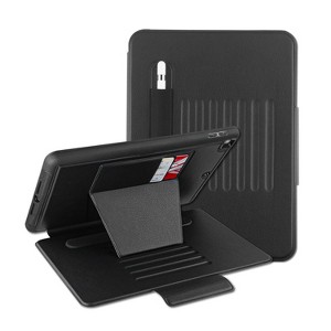 MyBat Pro Leather Folio Series Tablet Case for Apple iPad 10.2 (2021) / iPad 9.7 (2017) - Black - 1 of 4