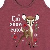 Women's - Disney - Christmas - I'm Snow Cute Graphic Racerback Tank - 2 of 4