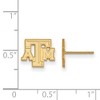 Black Bow Jewelry 14k Yellow Gold Plated Sterling Silver Texas A&M Aggies NCAA Post Earrings - 2 of 3