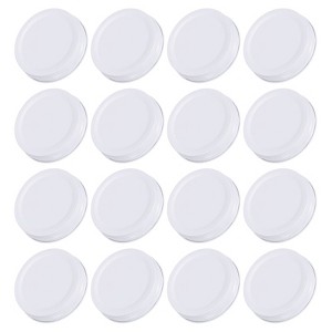 Unique Bargains Wide Mouth Leakproof Reusable Kitchen Mason Jar Lids 16 Pcs - 1 of 4