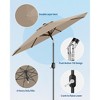 9FT Outdoor Patio Umbrella, Market Umbrella with Push Button Tilt and Crank, 8 Sturdy Ribs UV Protection - 2 of 4