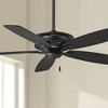 52" Minka Aire Modern Industrial Indoor Ceiling Fan Coal Black for Living Room Kitchen Bedroom Family Dining House Home Office - 2 of 4