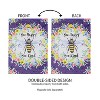 Evergreen Bee Happy Bee Kind Garden Suede Flag 12.5 x 18 Inches Indoor Outdoor Decor - 2 of 4