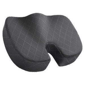 Itopfox Memory Foam Seat Cushion for Office Chair, Car, Airplane - Sciatica & Hip Pain Relief, Coccyx Support for Long Sitting, Non-Slip, Washablex - 1 of 4
