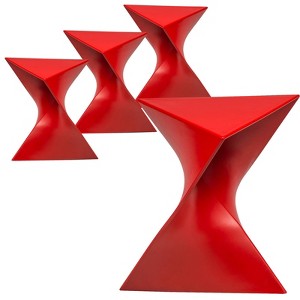 LeisureMod Randolph Stackable Side Table – Modern Triangular Design Accent Table – Versatile for Living Room, Bedroom, or Office Room, Set of 4 - 1 of 4
