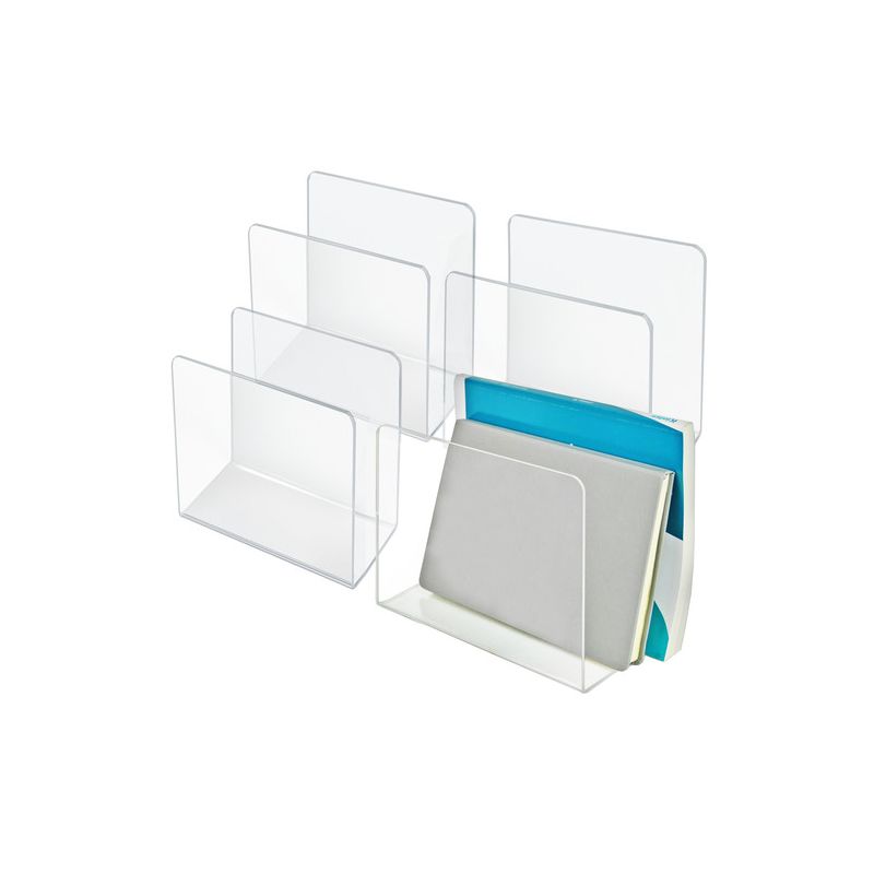 Azar Displays Clear Acrylic Desk File Holder- Large, 4-Pack, 1 of 10