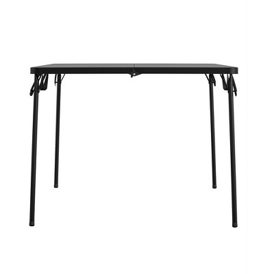 COSCO XL 38.5" Black Fold-in-Half Plastic Card Table