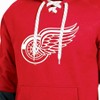 NHL Detroit Red Wings Men's Long Sleeve Hooded Sweatshirt with Lace - 3 of 3