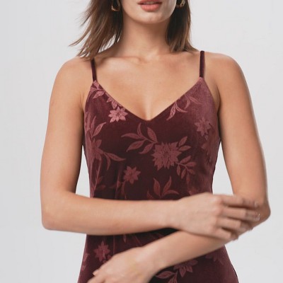 Women's Velvet Midi Slip Dress - A New Day™