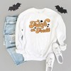 Simply Sage Market Women's Graphic Sweatshirt Trick or Treat Flowers - 3 of 4
