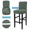 PiccoCasa Pub Counter Stool Cover Chair Seat Cover Stretch Washable Slipcovers Bar Stool Covers - 4 of 4