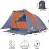 Anybear 2 Person Camping Tent with Aluminum Poles Bike Shed 10x10FT - 3 of 4