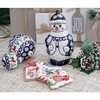 Blue Rose Polish Pottery 1795 Zaklady Christmas Ball - 3 of 3