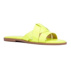 Fashion To Figure Women's Tiana Flat Sandal - Wide Width - 1 of 4