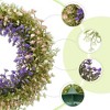Unique Bargains Window Wedding Decor Front Door Fall Artificial Eucalyptus Wreaths - 2 of 4