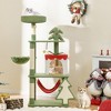 Tangkula 52" Tall Christmas Cat Tree w/ Sisal Scratching Posts Gift Box Shaped Condo - 3 of 4