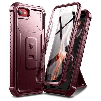Dexnor for iPhone SE Case 2022/2020, iPhone 8 Case, iPhone 7 Case [Built in Screen Protector and Kickstand] Military Grade Protection Case