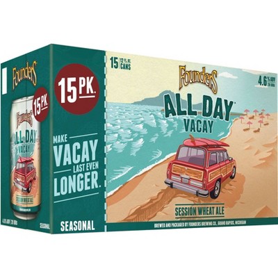Founders All Day Seasonal Beer- 15pk/12 fl oz Cans