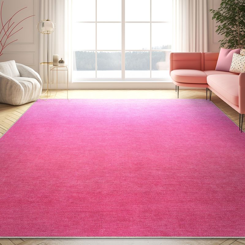 Well Woven Apollo Washable Area Rug - Hot Pink Modern Ombre - For Living Room, Bedroom and Office, 2 of 7