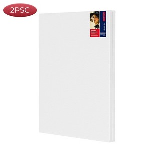HANSILK Canvases for Painting 18x24 Inch 2-Pack,  Canvas, Rectangular Canvas for Oil Paint Acrylics Pouring & Wet Art Media - 1 of 4