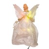 Kurt Adler 14" Fiber Optic Ivory and Gold Animated LED Angel Treetop - 4 of 4