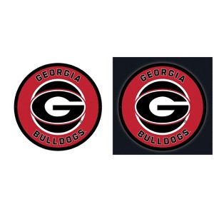 Evergreen Ultra-Thin Edgelight LED Wall Decor, Round, University of Georgia- 23 x 23 Inches Made In USA - 1 of 4