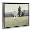 Stupell Industries Farmside Landscape White Barn Green Meadow Floating Frame Canvas Art - 2 of 4