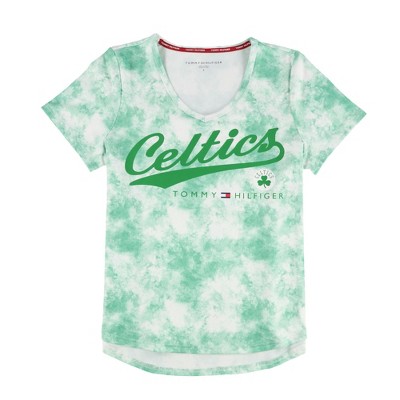 Tommy Hilfiger Womens Celtics Graphic T-Shirt, Green, Small